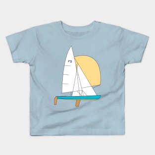 Flying Dutchman Sailboat Kids T-Shirt